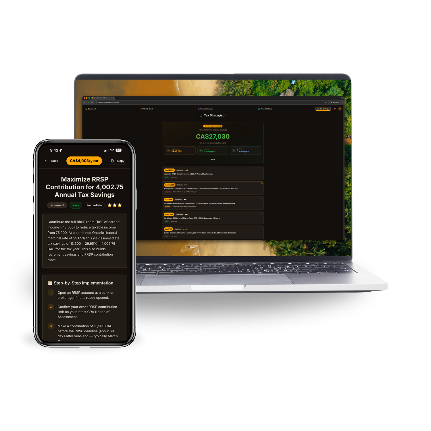 FreedomOS Tax Strategist Screenshot