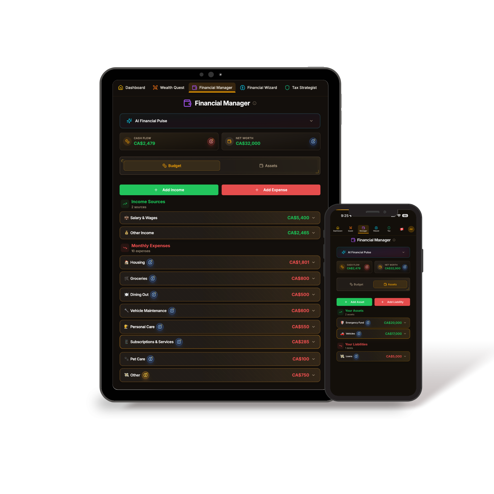 FreedomOS Financial Manager Screenshot